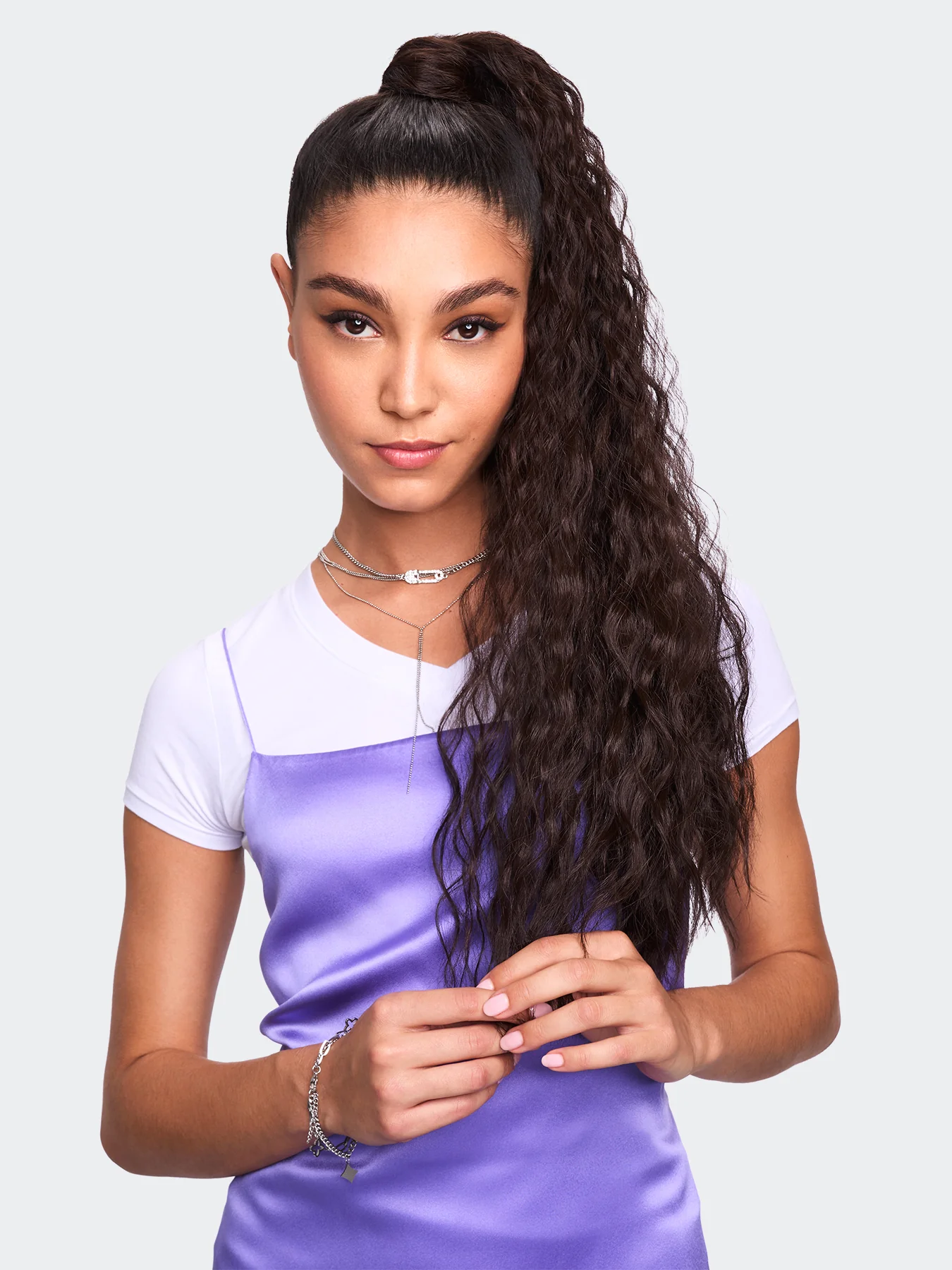 Pony No. 5 - 26" Extra Long with Spiral Waves Ponytail Clip-In Hair Extension - Image 4